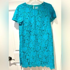 New w/o tag: Emerald Green (Embroidery lace fabric) Mini Dress